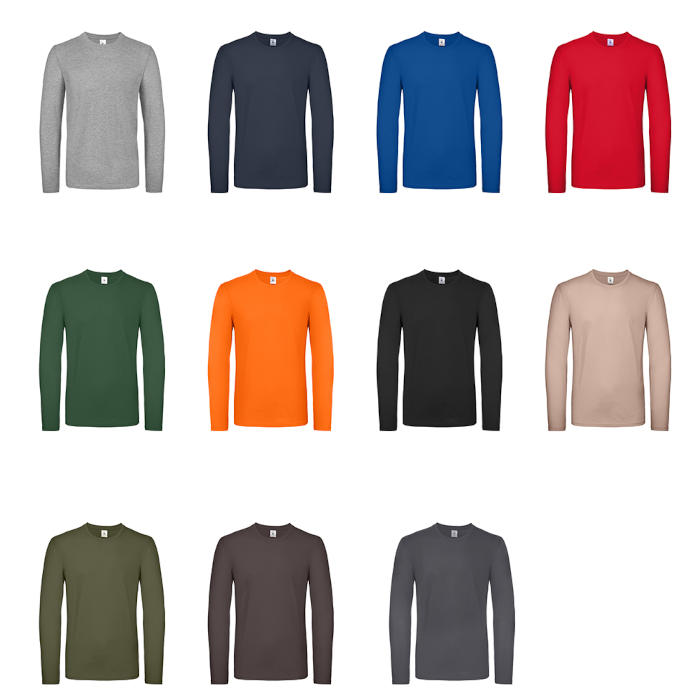 brindesetexteis.pt T-Shirt B&C Algodão E150 LSL